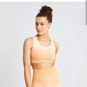 AYBL ombré orange sports bra, medium, new with tag